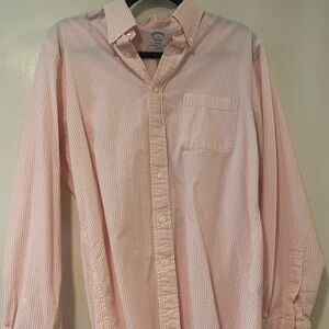 Classic Pink Seersucker Men’s Shirt